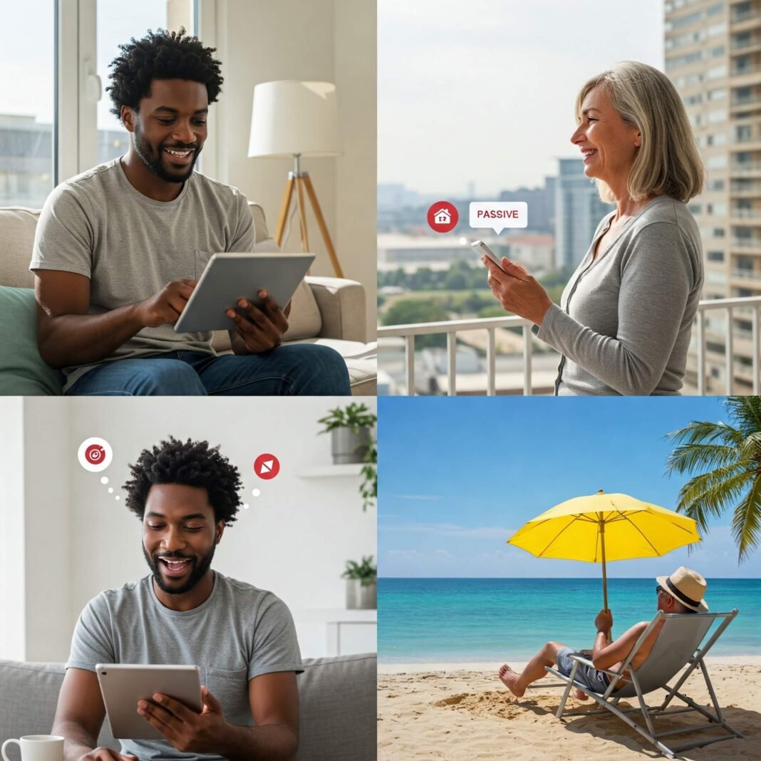 People achieving passive income