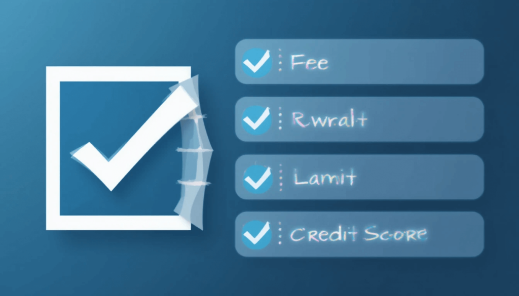 A stylized smartphone displaying a credit card application form with a "Approved!" notification on the screen.